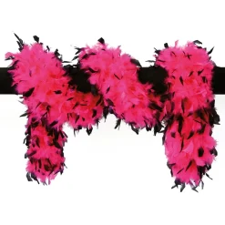 Fjærboa Svart/Rosa Deluxe