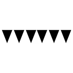 Flagg-girlander Svart