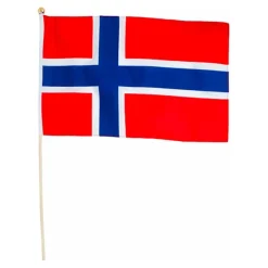 Flagg på pinne Norge