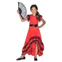 Flamenco Danser Barn Kostyme