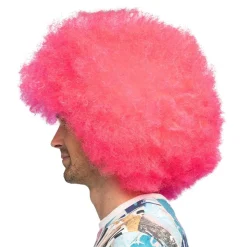 Fluffy Neonrosa Parykk