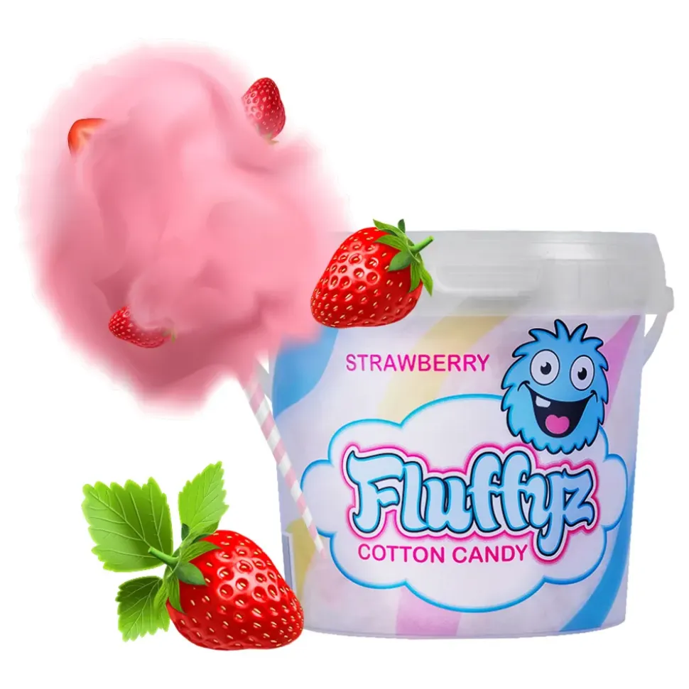 Fluffyz Sukkerspinn Jordbær