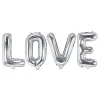 Foil Balloon Love Silver