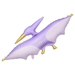 Folieballlong Dinosaur Lilla