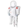 Folieballong Astronaut med Streamers