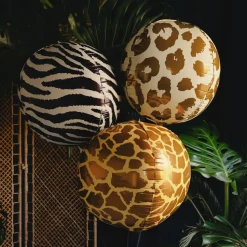 Folieballong Ball Giraffmønster Stor