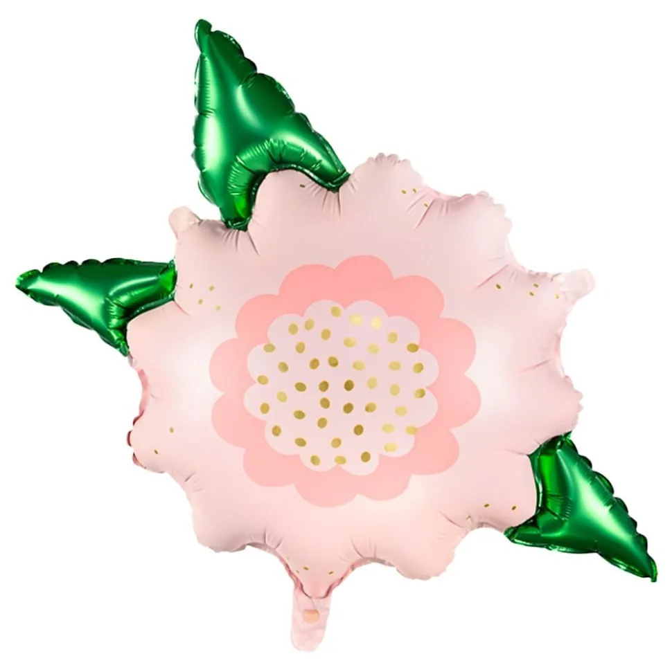 Folieballong Blomst Rosa