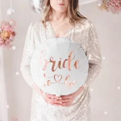 Folieballong Bride Rund Rosé