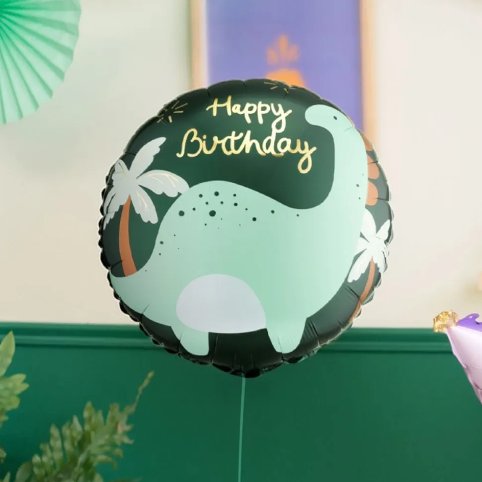 Folieballong Brontosaurus Happy Birthday