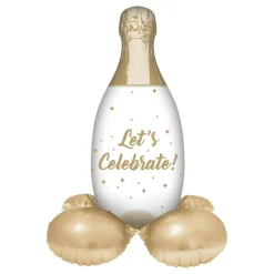 Folieballong Champagneflaske på Base