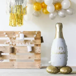 Folieballong Champagneflaske på Base