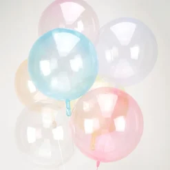Folieballong Crystal Clearz Rund Blå