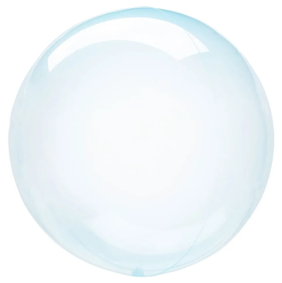 Folieballong Crystal Clearz Rund Blå