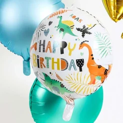 Folieballong Dino Roar Happy Birthday