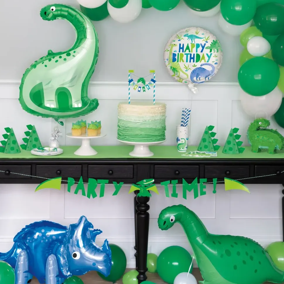 Folieballong Dinosaur Blå