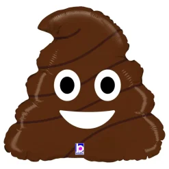 Folieballong Emoji Poo