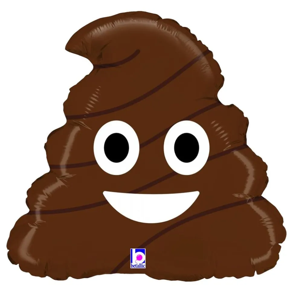 Folieballong Emoji Poo