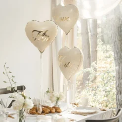 Folieballonger Hjerte Mr & Mrs