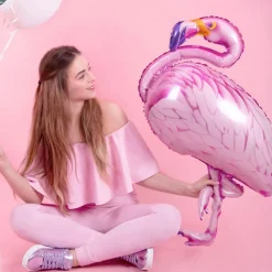 Folieballong Flamingo Rosa