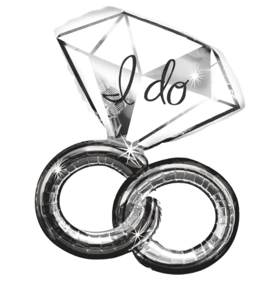 Folieballong Gifteringer I Do