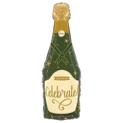 Folieballong Glitrende Champagneflaske