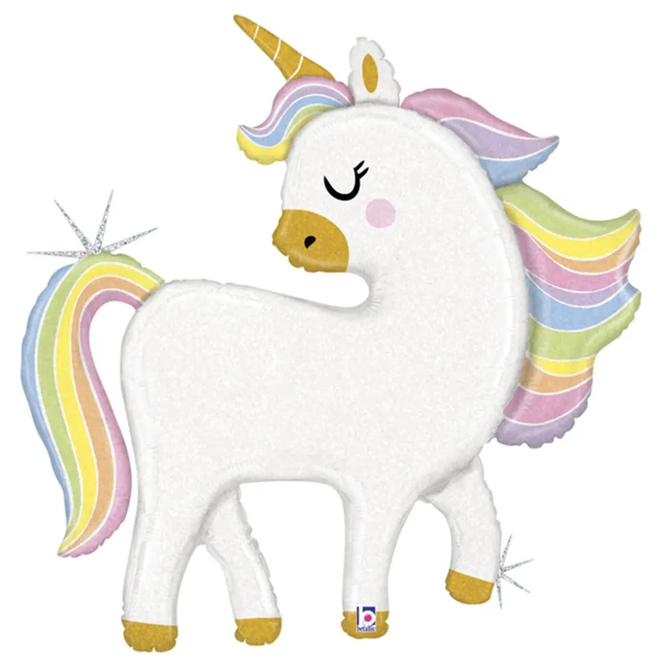 Folieballong Glitrende Unicorn