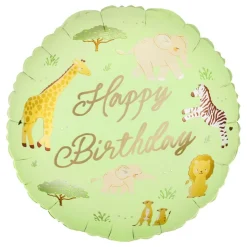 Folieballong Happy Birthday Safari Party