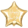 Folieballong Happy New Year Gull Stjerne