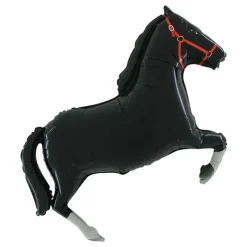 Folieballong Hest Svart