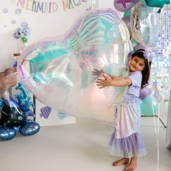 Folieballong Hjerte Iridescent Stor