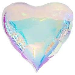 Folieballong Hjerte Iridescent Stor