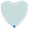 Folieballong Hjerte Sateng Pastel Blue