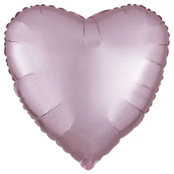 Folieballong Hjerte Silke Rosa