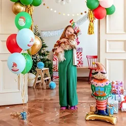 Folieballong Julenisse med Pakker