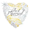 Folieballong Just Married Hjerte