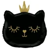 Folieballong Katt Prinsesse Svart