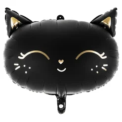 Folieballong Katt Svart