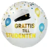 Folieballong Konfetti Student