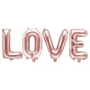 Folieballong Love Roségull