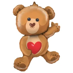 Folieballong Mini Bamse Hjerte