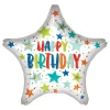 Folieballong Mini Happy Birthday Stjerne