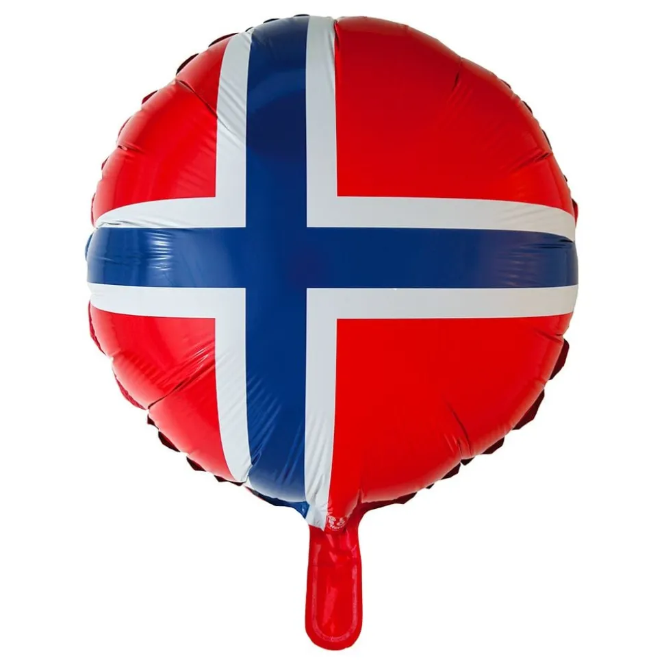 Folieballong Norske Flagget