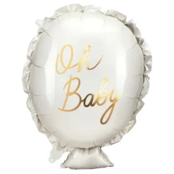 Folieballong Oh Baby Hvit