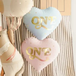 Folieballong One Lys rosa