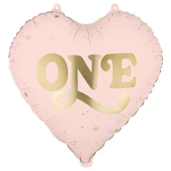 Folieballong One Lys rosa