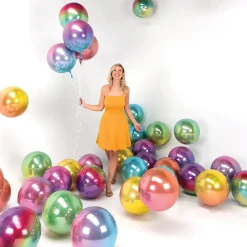Folieballong Orbz Ombré Rød og Oransje