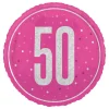 Folieballong 50 Rosa/Sølv