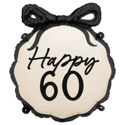 Folieballong Rosett Happy 60