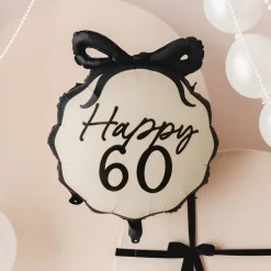 Folieballong Rosett Happy 60