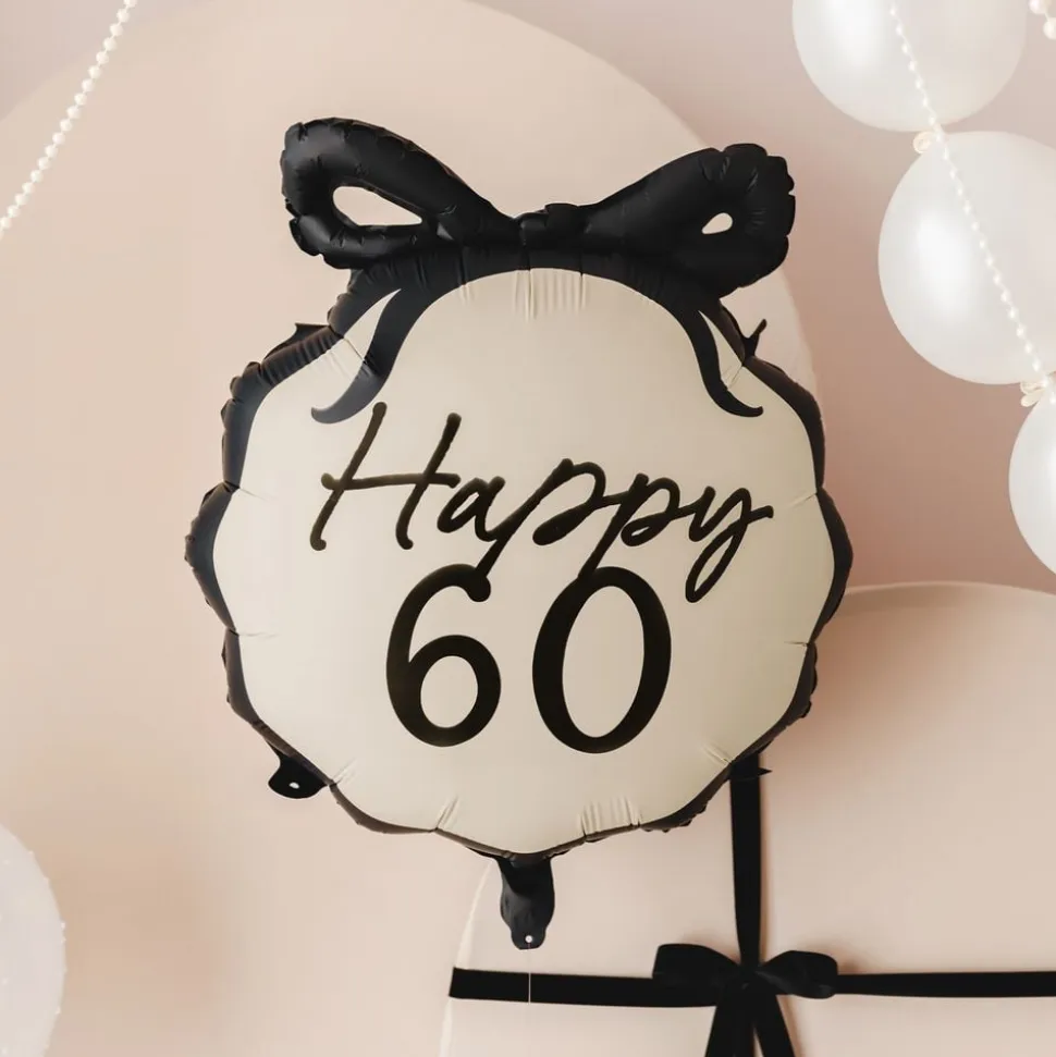 Folieballong Rosett Happy 60